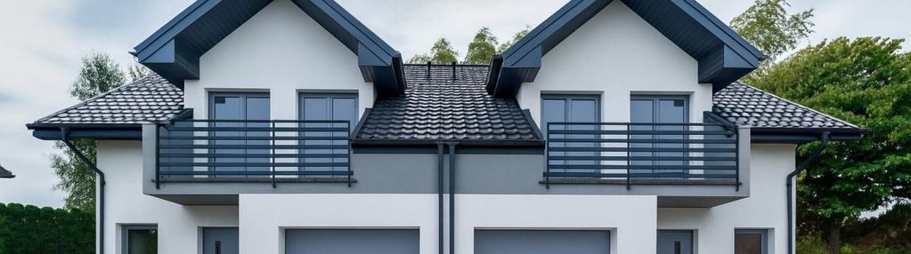 Dom z ogrodem w zabudowie bliźniaczej