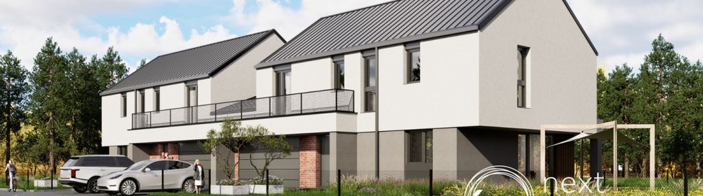 Nowoczesny dom 6 pokoi podwójny garaż borowina