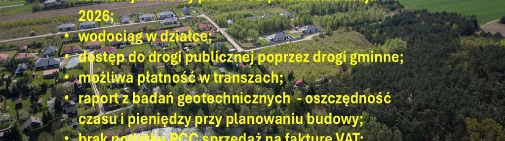 Działka z pozwoleniem na budowę w błędowie