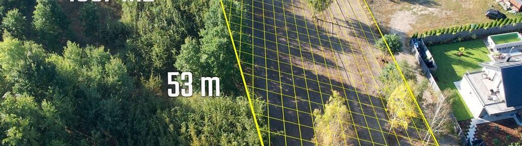 Działka budowlana po mulczowaniu  w grądach