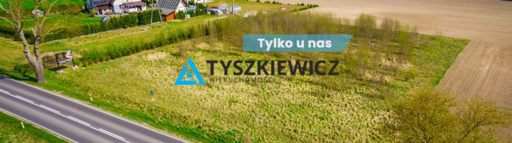 Duża działka budowlana brusy , przy drodze woj.235