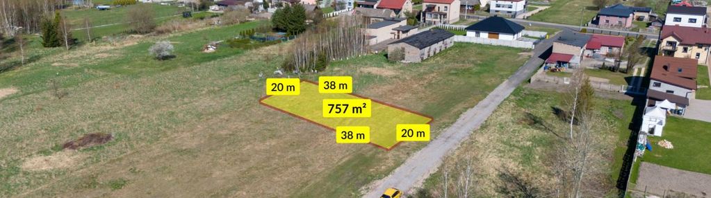 Działka budowlana 757m2 - starcza, gm. starcza