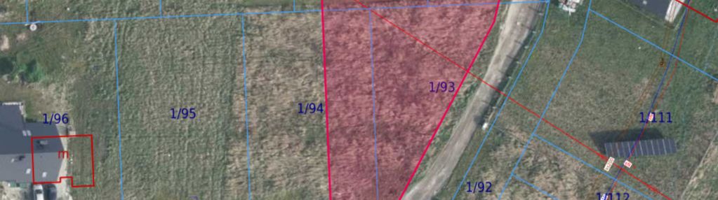 Narożna działka budowlana, 10arów, pod dom