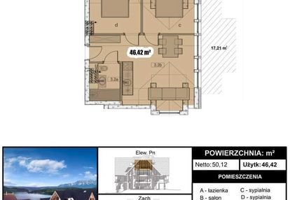 Inwestycja w stanie deweloperskim - 46,42 m2