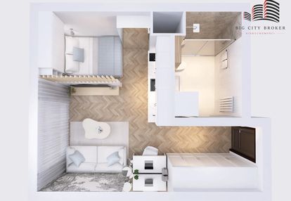 Nowy czechów | 28,67 m² | balkon | 7. piętro |