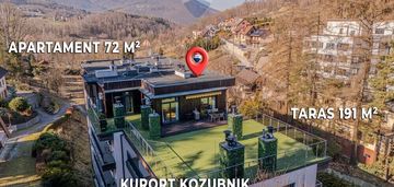 Kurort kozubnik – penthouse 72 m² z tarasem 191 m²