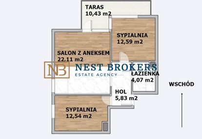 3 pokojowe mieszkanie z tarasem - bronowice