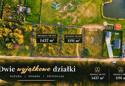 Miłomłyn- działki budowlane z dostępem do wody !