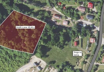 Widokowa działka w bieszczadach niedaleko soliny