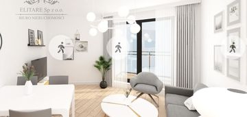 Piękne mieszkanie 2pok. o pow 38,20m2 z balkonem/ partynice braterska