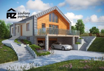 Duży dom w stanie surowym na dzialce 16,5 ara