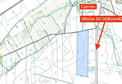 Działka 6,45 ha pod produkcję rolną