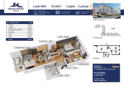 Mieszkanie na parterze z dużym ogródkiem m-83