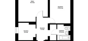 Mieszkanie na sprzedaż 2 pokoje 53m2