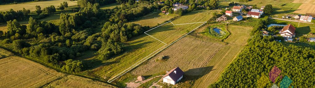 Działka budowlana, z widokiem na staw, łąki, pola