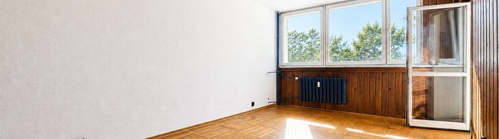 Rozkładowe m3 z zielenią,parkiem i stawem za oknem