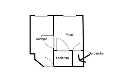 Kawalerka po remoncie - parter