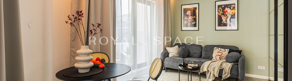 Widokowy apartament z tarasem w sercu woli