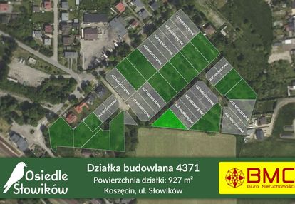 Działka budowlana koszęcin ul. słowików 927m2
