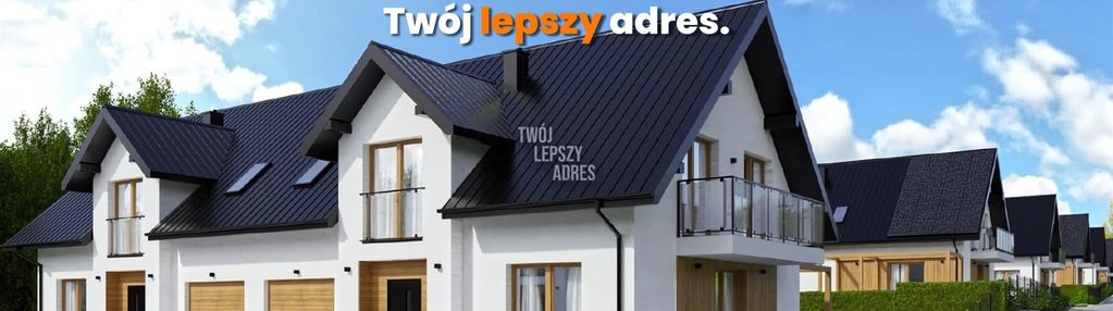 Nowe domy w zabudowie bliźniaczej z garażami