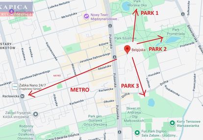 Stary mokotów, 3 pokoje, duża loggia, ciche, park