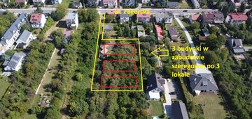 Działka około 1726 m2, z wz na 9 segmentów