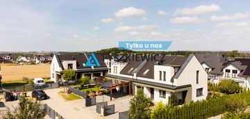 Wyjątkowy bliźniak z ogrodem i panoramą okolicy