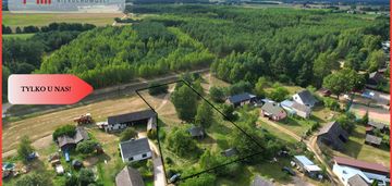 Działka budowlana z drewnianym domkiem.tylko u nas