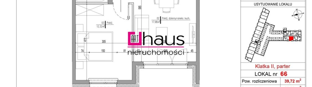 Mieszkanie 2 pokojowe wysoki parter