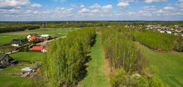 Dwie działki, warunki zabudowy; 40 km od warszawy