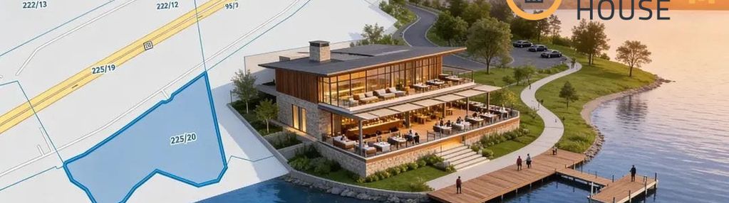 Działka z linią brzegową | jezioro wierzysko