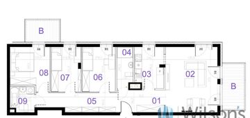 Mieszkanie 86,18 m2; 2 balkony 5,16 i 7 m2; ursus