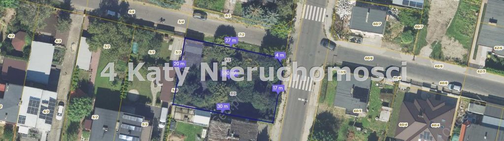 Działka ul. wybickiego narożnikowa mn/u