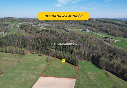Działka budowlana 43 ary widok lipnica górna