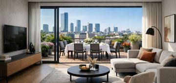 Apartament z dużym tarasem na mokotowie