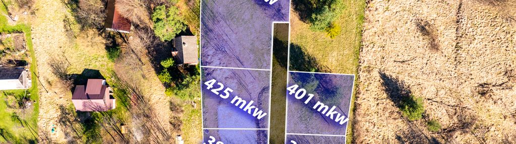 Działka z pozwoleniem na budowę domku w stróży.