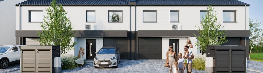 Bronisze blisko do nowej stacji metra z garażem i ogrodem