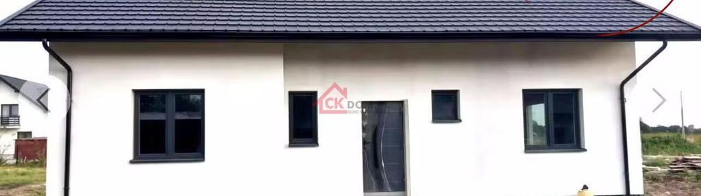 Dom w stanie surowym zamkniętym 103 m2.