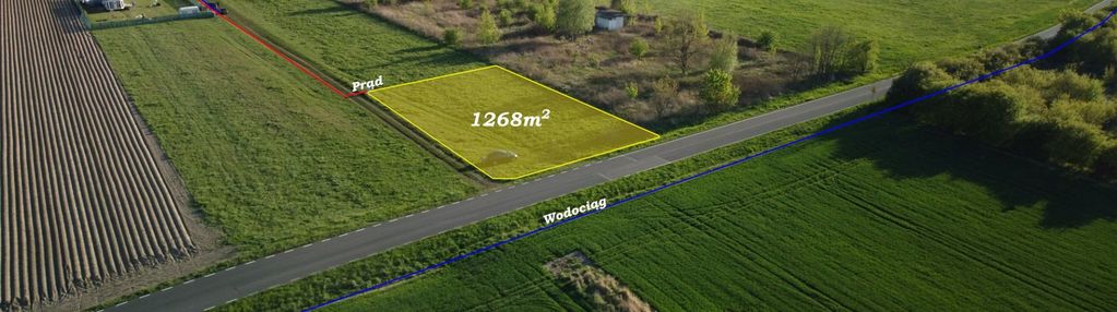 Działka 1268 m² z wz - podkampinos