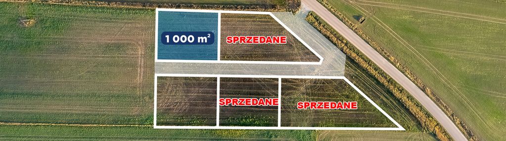 Działki pod zabudowę jednorodzinną w dobrzycy!