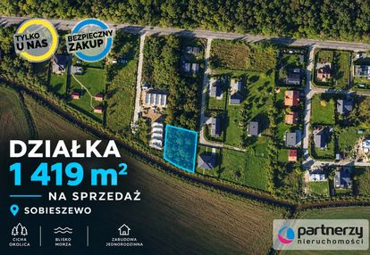 Działka inwestycyjna 1 419 m² | mpzp | sobieszewo