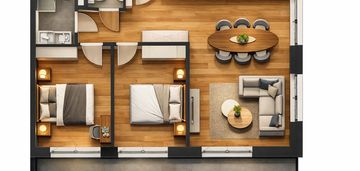 ⭐ katowice koszutka  4 pokoje balkon 17m⭐