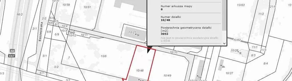 Działka ul. Szczecińska 4000m2 aktywność gosp.