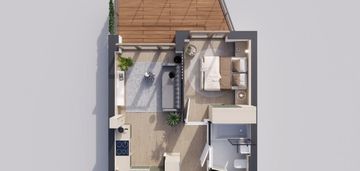 Sunrise park | mieszkanie nr 4.7 | 2 pokoje 32,52 m2 + balkon |