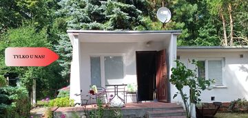 Działka z domkiem borówno kw jezioro , las.