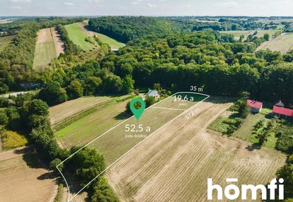 52,5 ara | pod lasem | przybysławice, gm. skała