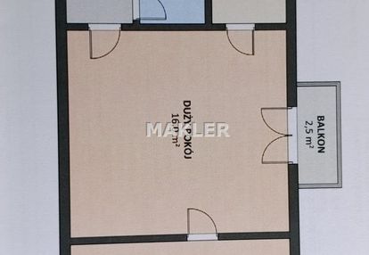 2 pokoje | 37,31 m² | balkon | wilczak