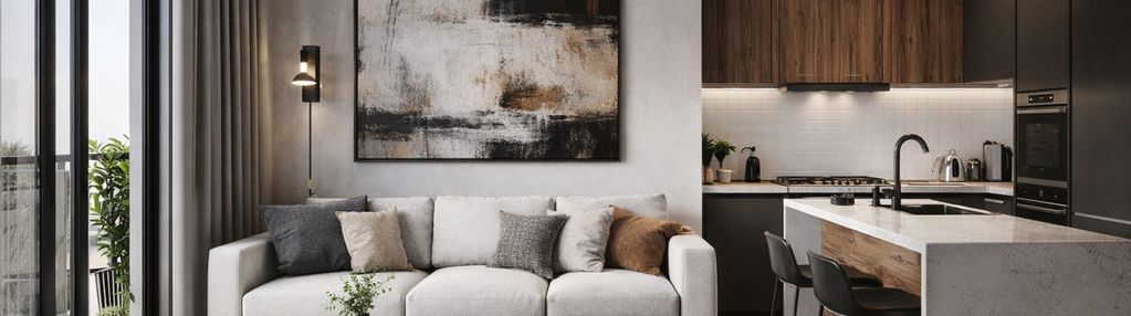 Nowoczesne 2 pokoje z loggią | funkcjonalny układ