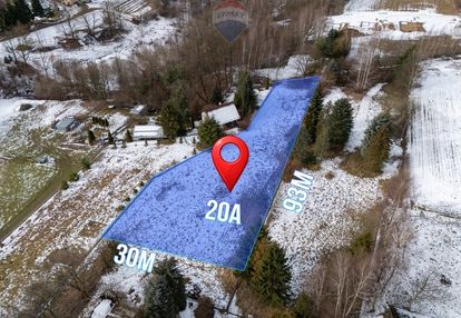 Działka budowlana stadniki 20 ar, gm. dobczyce