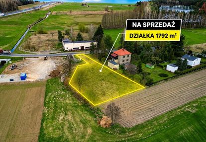 Działka pod dom i usługi, prąd, gaz, ogrodzenie